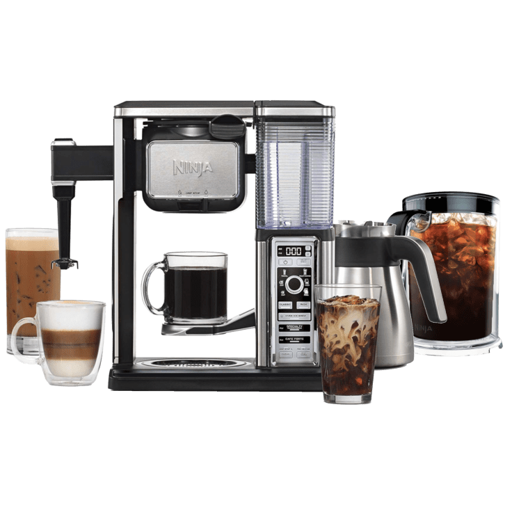 MorningSave Ninja Coffee Bar with AutoiQ, Stainless Carafe, Milk