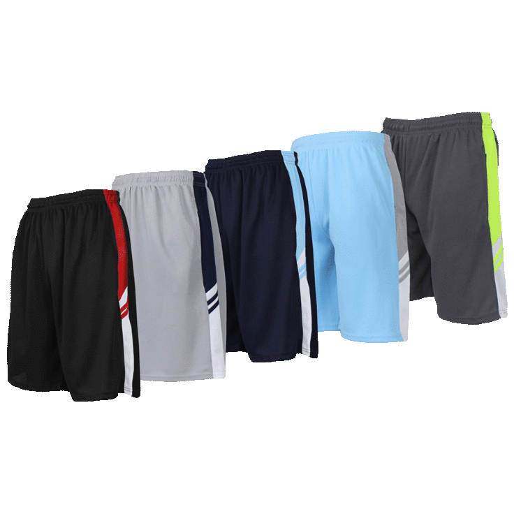 SideDeal: 5-Pack: Men's Moisture Wicking Performance Mesh Shorts