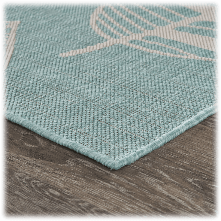 MorningSave LR Resources 5'x7' Leaves Collection Indoor/Outdoor Rug