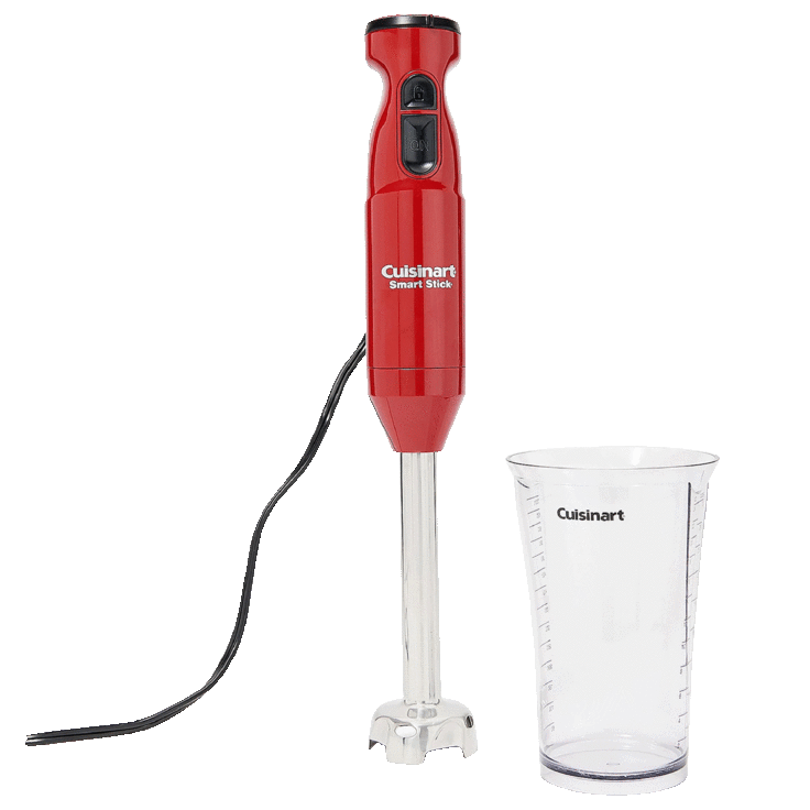 Cuisinart Smart Stick Two-Speed Stainless Steel Hand Blender in Red
