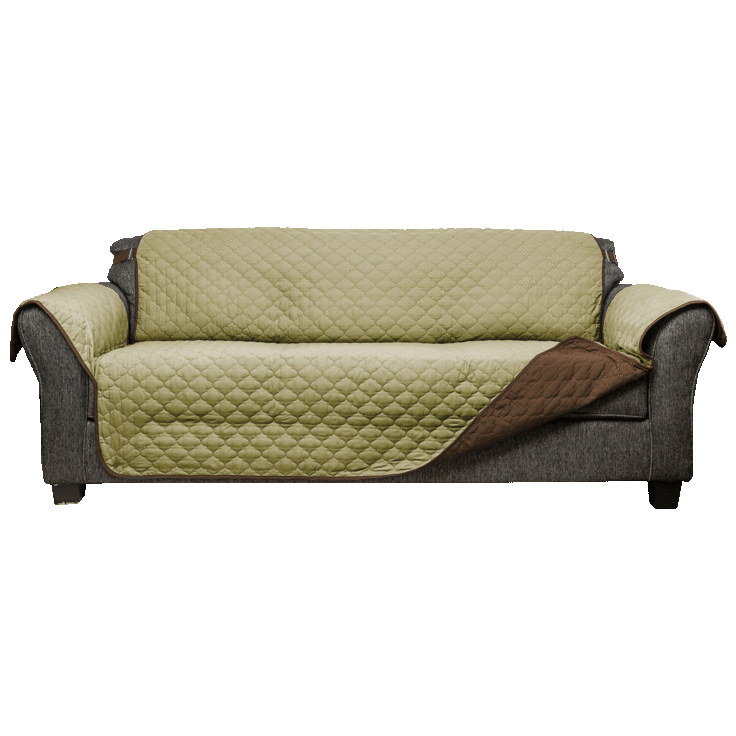 SideDeal: Quick Fit Reynolda Reversible Waterproof Microfiber Sofa Cover  with Strap