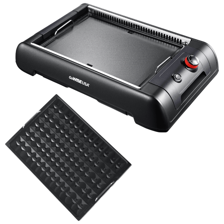 MorningSave GoWISE USA 2in1 Smokeless Indoor Grill and Griddle with