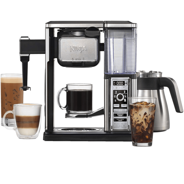 MorningSave Ninja Coffee Bar with AutoiQ, Stainless Carafe & Milk