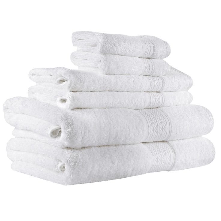 MorningSave: Avira Home 6-Piece Classic Zero Twist 100% Cotton Towel Set