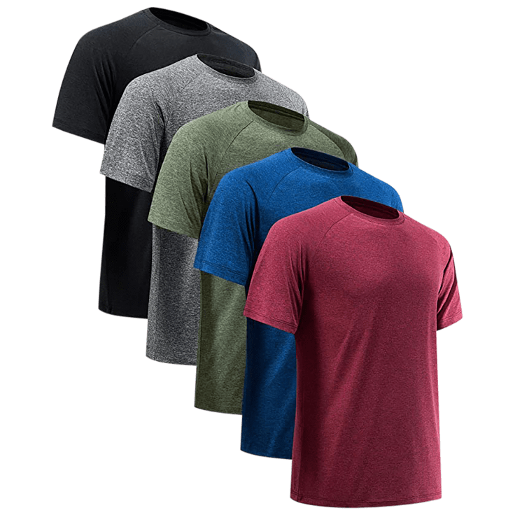 5-Pack Men's Active Athletic Dry-Fit Performance T-Shirts only $29.99 ...