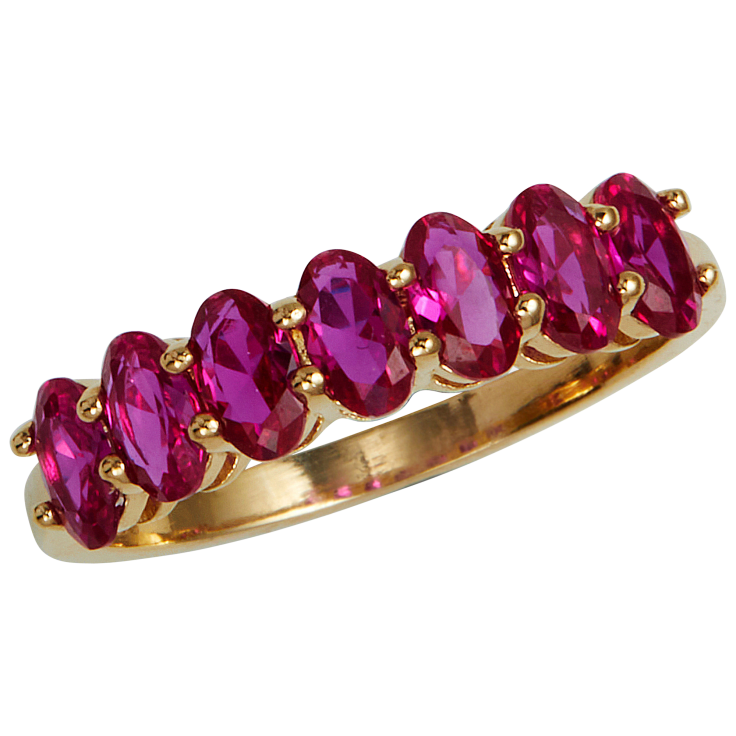 Savvy cie 18k gold vermeil lab sapphire & cz bracelet clearance