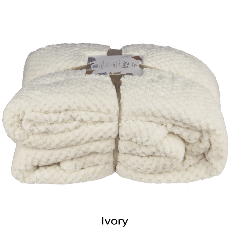 MorningSave Fluffy Reversible QueenSized Sherpa Throw Blanket by