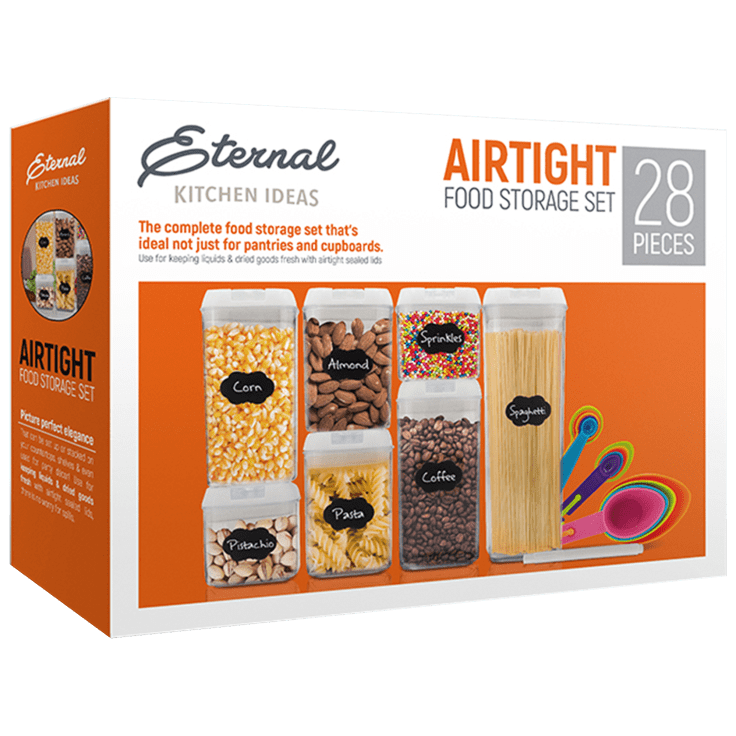 MorningSave Eternal Kitchen Ideas 28Piece Airtight Food Storage