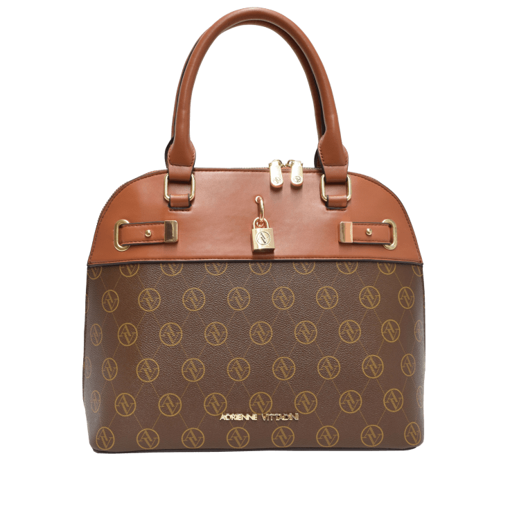 Adrienne Vittadini Signature Collection Double Handle Satchel Crossbody Bag