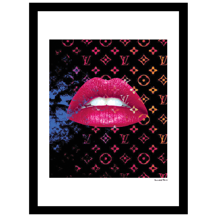 MorningSave: Fairchild Paris Louis Vuitton Lips - 14 x 18 Framed Print
