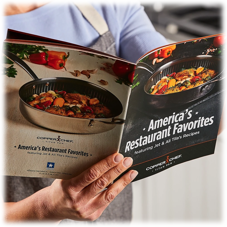 MorningSave Copper Chef Titan 10Piece TriPly Nonstick Cookware Set