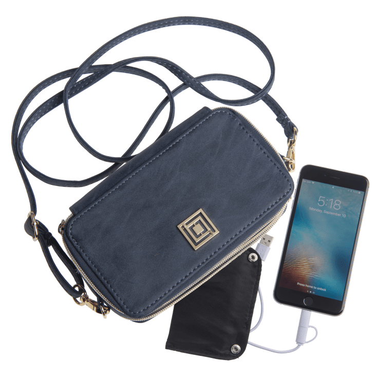 Liz claiborne phone outlet charging crossbody