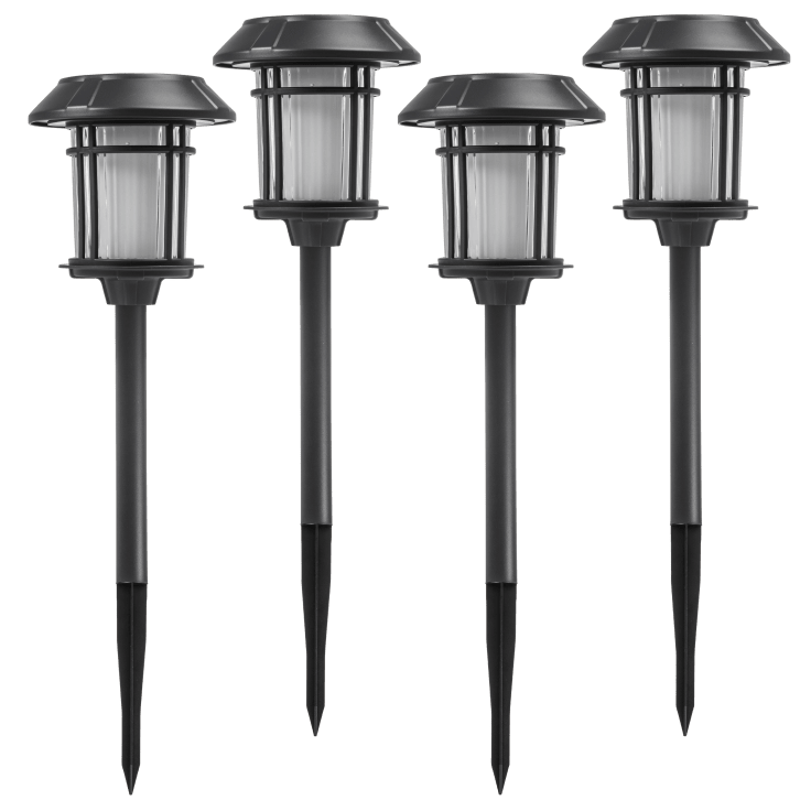 4-Pack Sterno Home Solar LED Path Lights