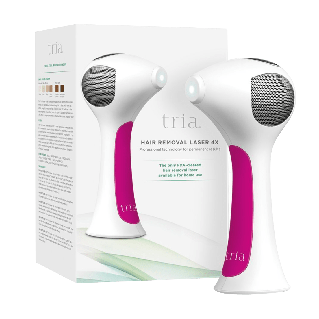 Tria Beauty Patented Permanent Hair Removal Laser 4x