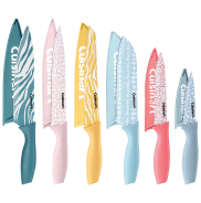 Cuisinart Advantage 6-Piece Animal Print Knife Set with Blade Guards