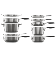 Calphalon Select 10-Piece Space-Saving Stainless Steel Cookware Set