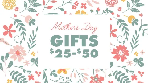 Mother's Day Gifts $25 - $50