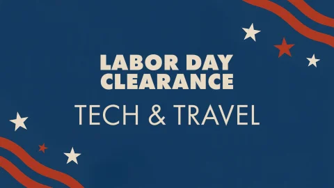 Labor Day Clearance: Tech & Travel