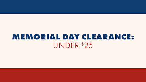 Memorial Day Clearance: Under $25