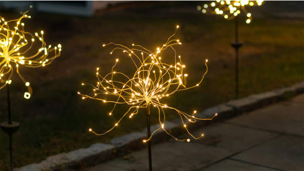 6-Pack: Touch of Eco Twinkle Firework Stake Lights