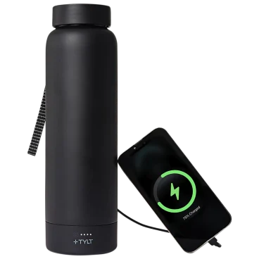 TYLT 24oz Insulated Bottle with Wireless Power Bank
