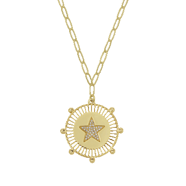 Jennifer Miller 1" Medallion Necklace