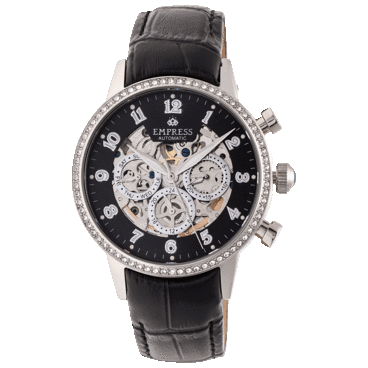 Empress Beatrice Ladies Skeleton Dial Watch  Purple  Rose Gold