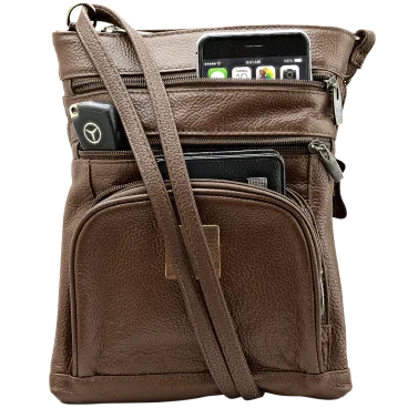 Steeltime NY Genuine Leather Crossbody Bag