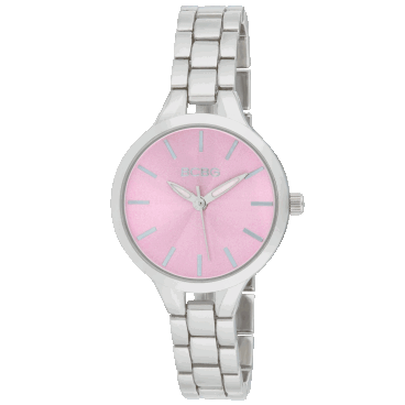 BCBG Reloj Redondo de 32mm para Mujer con Correa de Eslabones Abiertos