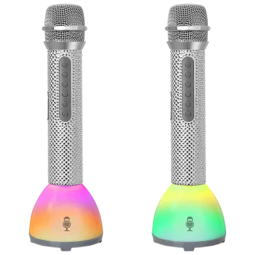 Singing Machine Set de Karaoke Inalámbrico Bling Mic Duets