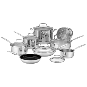 14Piece Cuisinart Chefs Classic Cookware Set