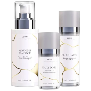 ESTAS Essentials Premium 3-Step Scar Care Set (Cleanser, Serum & Mask)