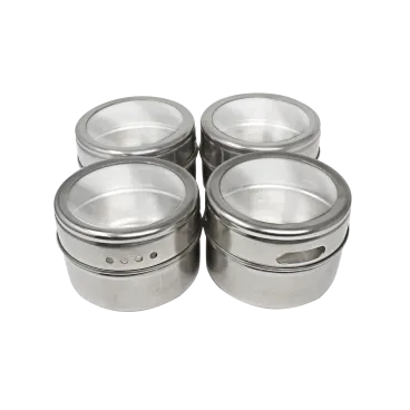 4-Pack: Space & Home Twist and Shake Magnetic Spice Jars