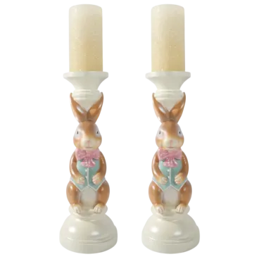 2-Pack: Willow Manor 16" Easter Candle Holder with Candle