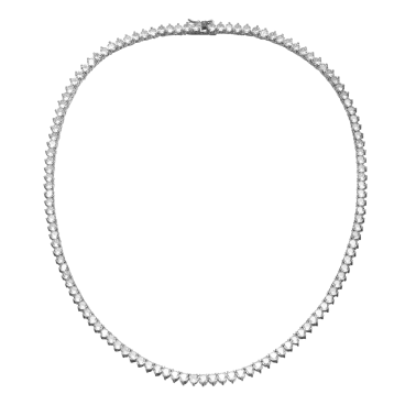 Genevive Flawless Simulated Diamond Tennis Necklace