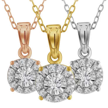 Diamond Muse 1/10 Carat TW Diamond Pendant Necklace