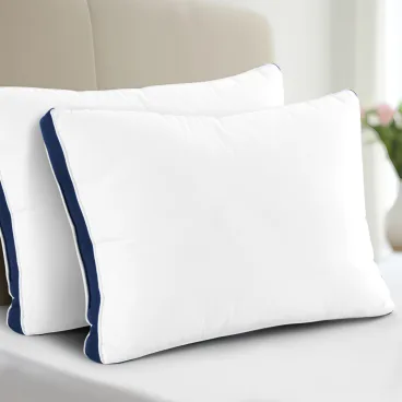 2-Pack: Hannah Linen Premium Gusseted Pillows
