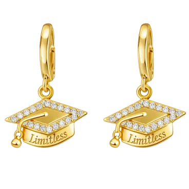 Hollywood Sensation Alessandra Limitless Graduation Cap Hoop Earrings