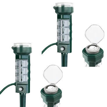 2-Pack: HBN 24 Hour Mechanical Outdoor Timer