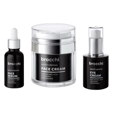 Brocchi Hyaluronic Acid Face Cream, Eye Cream & Serum Set