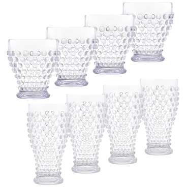 8-Pack: TableCraft Simply Swell Collection Tumblers