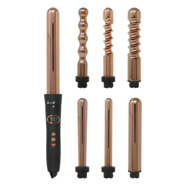 Karma Beauty Glam Curl 7-In-1 Titanium Hair Curling Wand