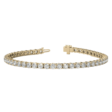 Voss+Agin 6.0 Carat TW Lab-Created White Sapphire Tennis Bracelet