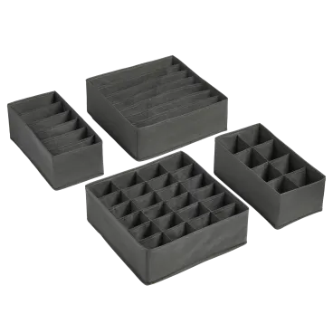 Tidy & Co. 4-Piece Collapsible Fabric Storage