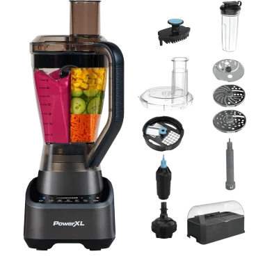 PowerXL SensiMax 1500W Blender & Food Processor with Travel Cup