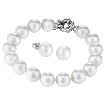 JOIA De Majorca 10mm Pearl Bracelet and Earring Gift Set