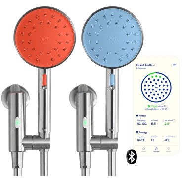 hai Regadera Inteligente de 1.8 GPM de Bajo Consumo de Agua y Autoalimentada