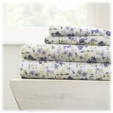 Cloth & Gable 4-Piece Premium Ultra Soft Blossoms Bed Sheet Set
