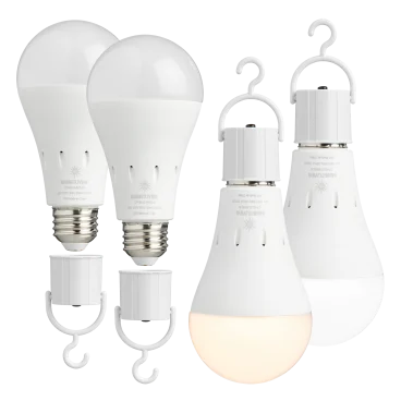4-pack: BrightLiving LED Stay Lit During Outages Lightbulbs