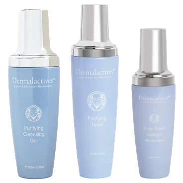 Dermalactives Purifying Basics Bundle: Purifying Cleanser, Toner & Triple Power